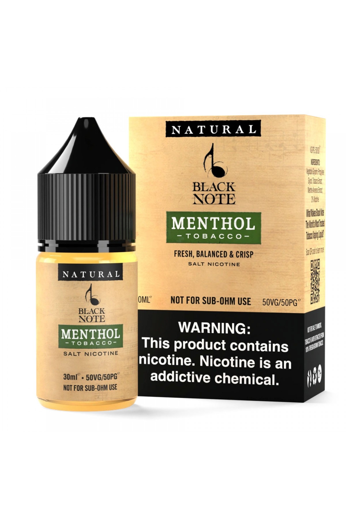 Black Note - Menthol Tobacco Salt Likit 30ML