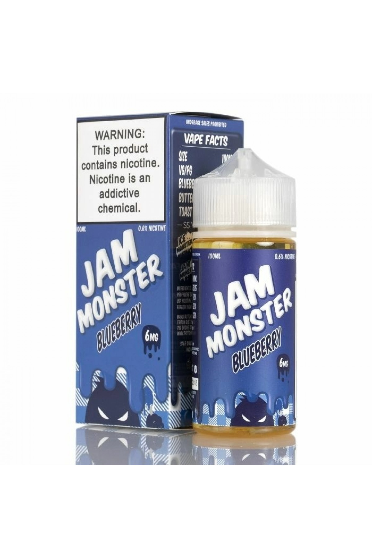 Jam Monster - Blueberry 100ML (Yaban Mersini&Kızarmış Ekmek)