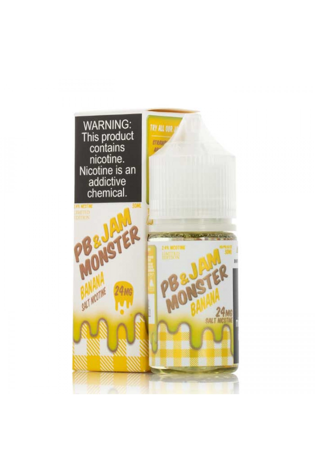 Jam Monster & PB - Banana Salt 30ML (Muzlu Fıstık Ezmesi)