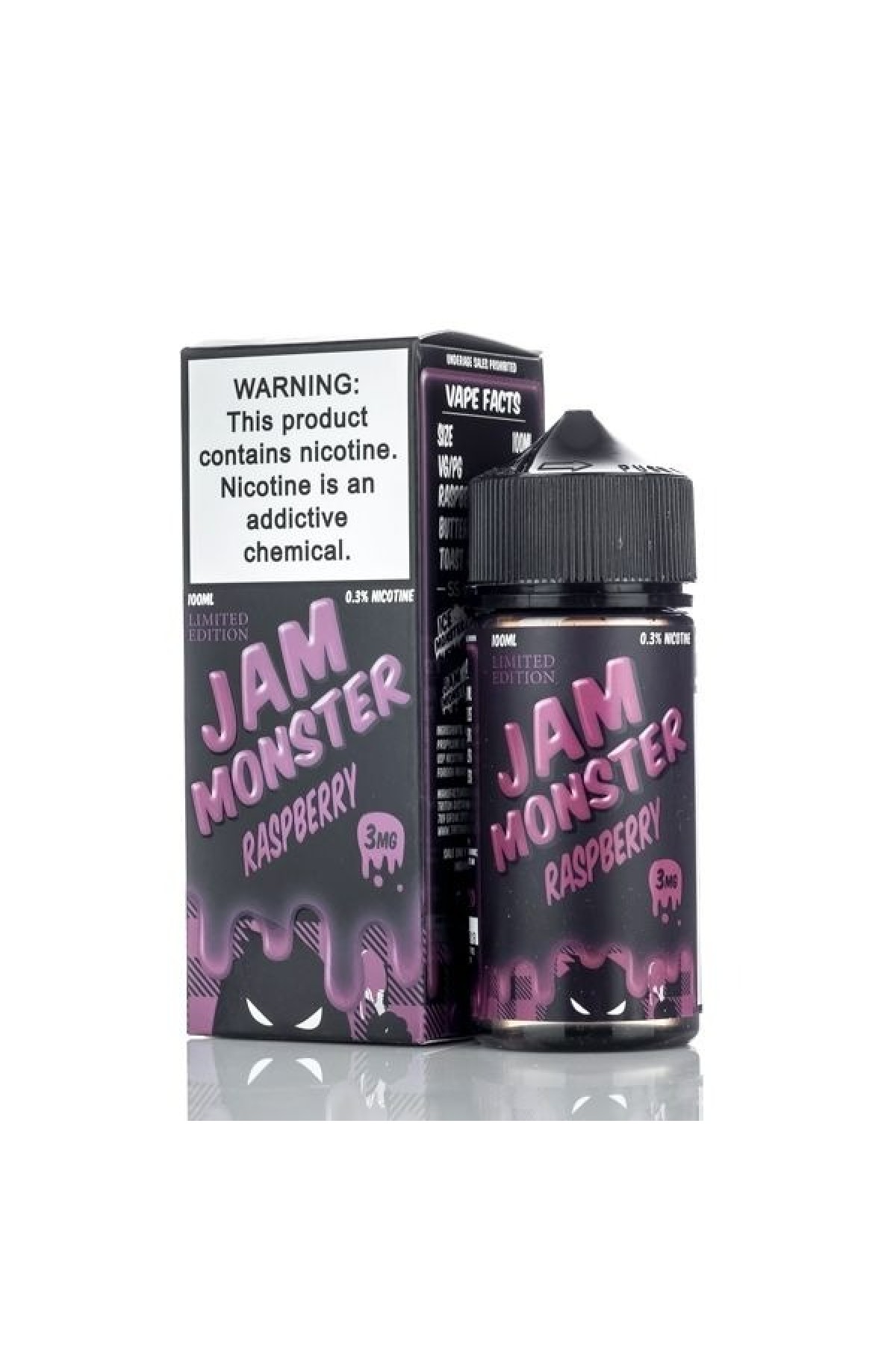 Jam Monster - Raspberry 100ML (Ahududu Reçeli)